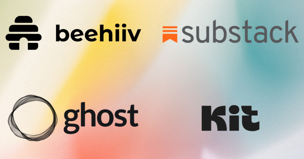 beehiiv vs substack vs ghost vs kit